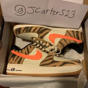 Nike Air Force 1 Tiger print deadstock size 9.5